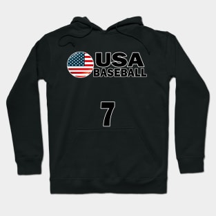 USA Baseball Number 7 T-shirt Design Hoodie